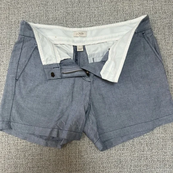 J. Crew Factory Women's Chambray Shorts - Picture 2 of 3